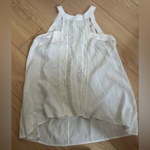 BCBG Paris White Sleeveless Top